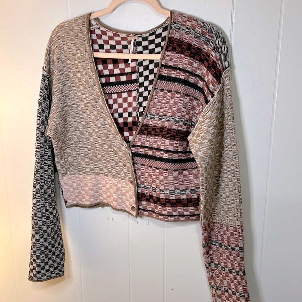Free People Cropped Cardigan